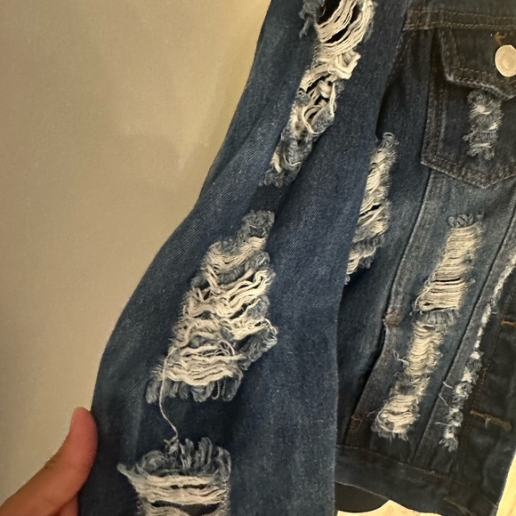 Thrill Dark Wash Denim Jacket - Picture 4 of 7